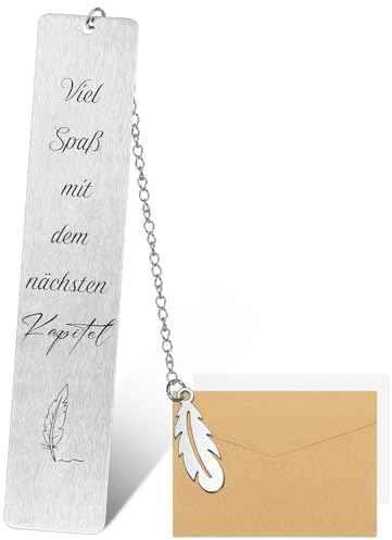 Dianelhall Metall Lesezeichen Abschiedsgeschenke Viel Spaß mit Dem Nächsten Kapitel Lesezeichen mit Dankeskarte und Umschlag Buchmarker Ruhestand Geschenk für Lehrer Freund Schüler Kollege Jobwechsel