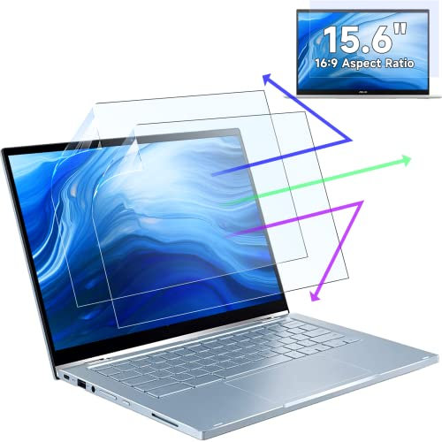 [2 Unités] 15.6 Pouces Anti Lumière Bleue Protection Ecran pour Ordinateur Portable Aspect 16:9, Protege Ecran Compatible avec HP/Dell/Acer/Lenovo/Thinkpad/ASUS, Laptop Anti Rayures Ecran Protecteur