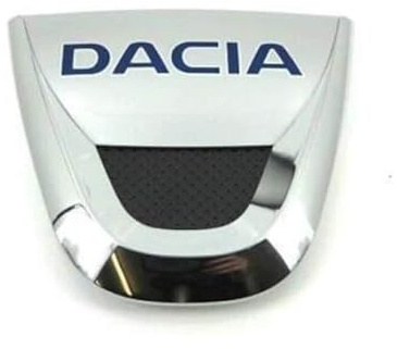 Mabi Automotive Parts Emblema para rejilla delantera de coche para Dacia Sandero/Duster/Logan, plástico ABS cromado 8200811907