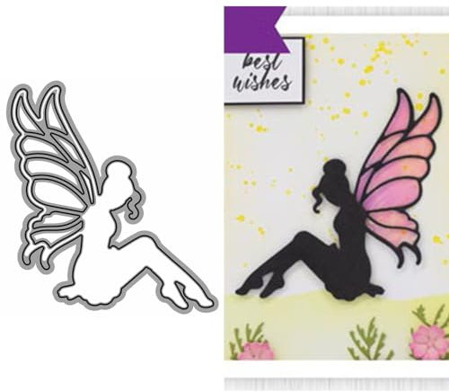 Feen-Stanzformen für Kartenherstellung, Flügel, Metall-Stanzformen für Papier, Scrapbooking, DIY-Schablonen für Album, Party, Hochzeit, Festivals, Dekoration