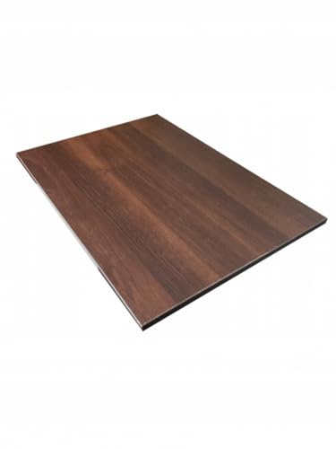AKKE Plateau De Table pour Table À Manger Cuisine Ou Bureau Rectangulaire Planche De Meuble Noyer foncé 80x60 cm