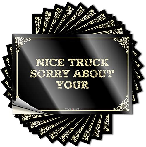 Aufkleber für Ihr Auto, schöner LKW, sorry about your Sticker, Autoaufkleber für Fenster (8 x 12 cm)