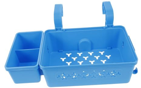 VANZACK Hängender Aufbewahrungskorb Für Pool Praktische Und Stilvolle Lösung Aufbewahrung Von Poolzubehör Für Kleine Und Große Pools Blau Installieren