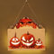 Halloween Türschild Kürbis Dekorationen Beleuchtetes Kürbis Hölzernes Hängeschild Halloween zum Aufhänger Halloween Party Schilder Türschild Wand Deko Halloween Tür Anhänger Party Schilder (B) (A)