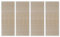HETFTJN Teppich Flur Balkon Teppich Teppiche Gegend Schlafzimmer Teppich - Bambusteppiche 4 STK. Rechteckig Natur 120x180 cm für Küche Schlafzimmer Balkon Terrasse