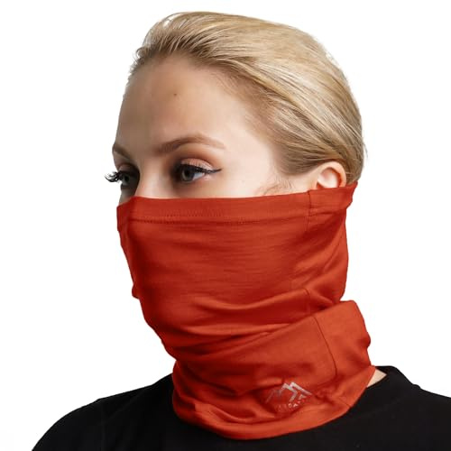 Merino.tech Unisex Merino Schlauchschal Herren & Damen Multifunktionstuch | Geruchshemmend, Atmungsaktive Loop Schal, Halswärmer, Kratzfrei, Schnelltrocknend, Nackenwärmer, Ski, Fahrrad, Laufen