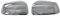 FEMNAPKN Rückspiegelabdeckungen Für Mitsubishi Lancer EX EVO 2009-2012 Chrom-Seitentür-Rückspiegel-Abdeckkappe Verkleidungsschale Aufkleber Auto-Styling-Zubehör