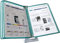 Desktop-Referenz-Organizer – Katalog-Präsentationsständer, Desktop-Referenzsystem klein, 5 Felder, fasst 10 Blatt A4-Papier, Bedienungsanleitung zum Aufhängen an der Wand in der Werkswerkstatt (grün)