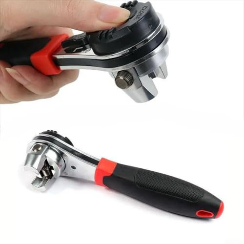 Besttoolifes Llave de carraca ajustable de 1/4-7/8 pulgadas, llave de trinquete ajustable de 6 a 22 mm, llave de reparación automática, combinación de liberación rápida, herramienta manual de