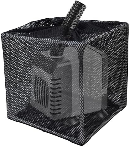 BSTSLL Pond Pump Filter, 7 Inch Anti-Clogging Pond Filter Bag Mesh Water Pump Barrier Bag Outdoor Pond Pump Filter Box Basket