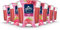 Glade Duft-Kerze im Glas, 6er Pack, Berry Vibes, bis zu 27 Stunden Brenndauer (6 x 112g)