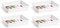 AC - Pack de 4 Bandejas Frigorificas - Capaciadad de 4,25 L - Fabricado en Plástico - Apto para Microondas y Congelador - 6,5 x 34,5 x 26 cm - Color Blanco