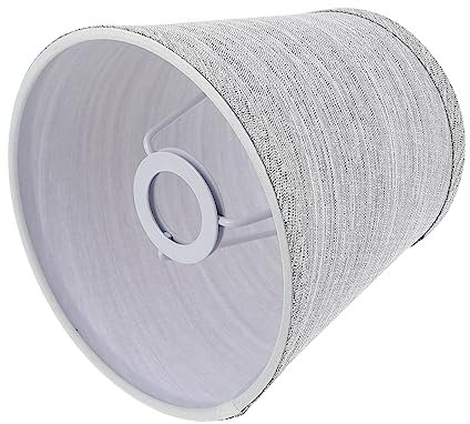 jojofuny Stofflampenschirm Grau E14 Lampenschirm Abdeckung FüR HäNgeleuchte, Pendelleuchte, Wandleuchte, Tischlampe, 15.3 X 15.3 X 14 cm