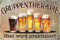 Wetterfestes 14 x 20 cm Blechschild – für Bier Fans, Liebhaber und Genießer – lustiger Spruch – „Gruppentherapie, hier wird praktiziert!“