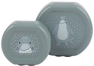 Trixie Mr. Shark Brotdose mit Clip, 2 Stück