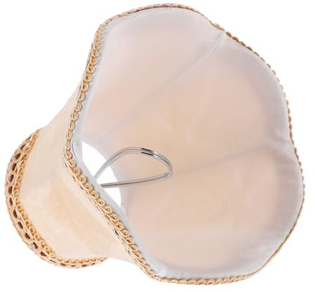 Warmhm Stilvoller Lampenschirm Aus Stoff in Aprikose Dekorative Lampenabdeckung Mit Langlebigem Material Vielseitiges Design Für Decken Tischlampen Schafft Warme Und Romantische Atmosphär