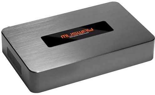 MUSWAY D8v4 - Digitaler 8-Kanal Car-Audio Verstärker mit 10-Kanal DSP