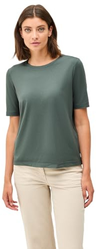 CECIL Damen 3225993 Basic Rundhals T-Shirt, Dark Balmy Khaki, XXL