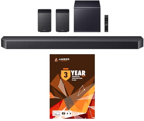 SAMSUNG HW-Q990F Q Series Soundbar 11.1.4 Ch Subwoofer with Rear Speaker with 3 Year Amber Protection Plan (2025)