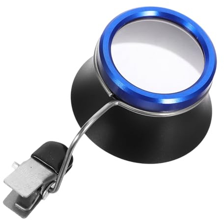 Alipis Kopflupe aus Aluminiumlegierung mit Clip Design und Verstellbarem Winkel Juwelierlupe Vergrößerungsglas 10 Stück für Uhrenreparatur und Elektronische Produktreparatur