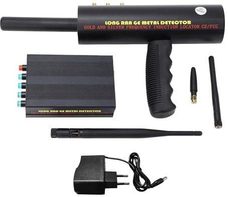 Fafeicy Professioneller Metalldetektor -Goldfinder mit 1000 M Range 20m Tiefe 3 Antennen für die Archäologie -Sicherheitsinspektion von Schatzjagd (EU-Stecker)