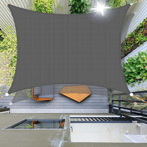 Voile d'ombrage carré robuste de 1 x 1 m - Protection UV et perméable à l'air - Pour terrasse, jardin, pergola, cour