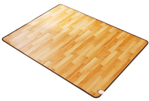 Tappetino riscaldante per pavimento, tappeto riscaldato elettrico in grafene, tappeto riscaldato con timer e impostazione di riscaldamento, scaldapiedi elettrico sotto la scrivania(200x600CM)