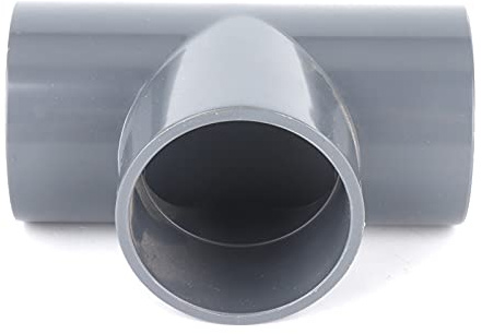 Raccord en T G1-1/2 en PVC, Adaptateur de Connexion de Tuyau à 3 Voies pour raccords de Tuyau d'alimentation en Eau de Jardin ou de Serre