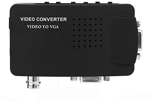 Convertitore Video 1080p, Scatola Convertitore BNC/S-Video/VGA a VGA per Dvd/PDP/in Nero