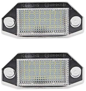 GOFORJUMP 2 stücke 18 stücke SMD LED 12 V Weiß Anzahl Kennzeichenbeleuchtung Lampe Für F/ord M/ondeo M / K3 2000-2007