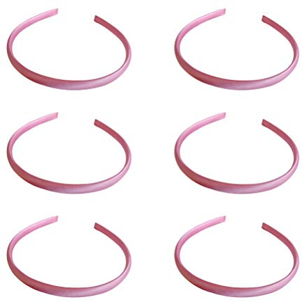 20 Pezzi Cerchietti Per in Tessuto Di Raso E Plastica, Fasce Per Senza Denti, Accessori Per Per Bambini, Ragazze E Donne, Rosa