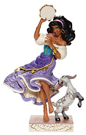 Enesco Shore Disney Traditions Figur Esmerelda & Djali, 22,2 cm hoch, 6008071, Mehrfarbig, One Size