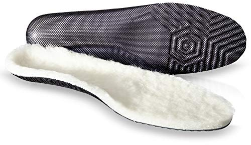 X-TREME LAMBSKIN Lammfell-Sohlen Einlegesohlen extra dick Damen und Herren anatomisch geformt Halt und Komfort Winter-Einlagen Thermosohle warm weich flauschig echtes Schaffell Schuheinlagen Gr. 37