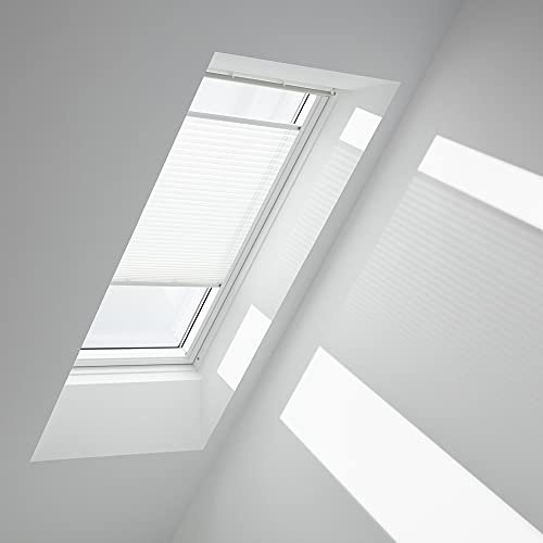 VELUX Original Plissee (FHL), Weisse Seitenschienen, FK06, Weiß/FHL FK06 1016SWL