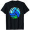 Volleyball Blau Grün Für Teenager Mädchen & Jungen T-Shirt