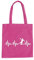 Herzschlag Handball Baumwolltasche - Ekg Handballer Handballspiel Sport Werfen Pink