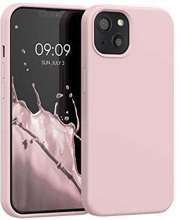 kwmobile Case Compatible with Apple iPhone 13 Case - TPU Silicone Phone Cover with Soft Finish - Nude Lilac