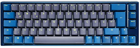 Ducky One 3 Daybreak - Mechanische Gaming Tastatur Deutsches Layout im SF-Format (65% Keyboard) mit Cherry MX Clear Switches, Hot-Swap-fähig und RGB-Beleuchtung