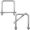 2 Pcs Boulons en U Carrés Acier Inoxydable 304 3/8-16 107x95mm Carré en U Tube avec écrous, plaque de cadre pour Fixation des Tuyaus ou comme Accessoires de Bateau ou de Yacht pour Corde de Boulon