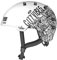 ABUS Stadthelm Skurb ACE - Stylischer Fahrradhelm im Alltag, beim Skaten, BMX-Fahren oder Longboarden - City Vibes, Größe L (58-61 cm), Schwarz/Weiß (city vibes)