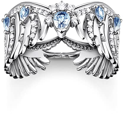 THOMAS SABO Damen-Damenring 925er Silber Zirkonia 56, Silber 32022528