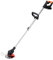 Herrselsam Tagliaerba con batteria, 24 V, con batteria agli ioni di litio da 1,5 Ah e lama in plastica, larghezza di taglio 15 cm, manico telescopico, 3 livelli di regolazione dell'angolo di taglio