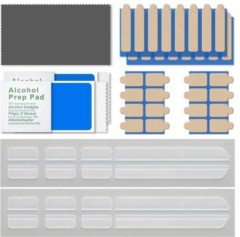 Privacy Screen Adhesive Strips and Slide Mount Holder Tabs for Computer Monitors and Laptops - Easy On-Off Your Security Filter with Replacement Kit for Monitor Laptop Privacy Protector