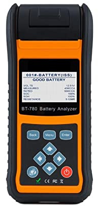 Battery Tester Car Batteries Analyzer Built-in Printer Starting Charging System (Size : Korea)