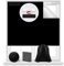 Magnetic Blackout Blinds 100% Blackout Shades Window Blackout Curtains for Any Windows | 300 x145cm | Cut to Any Size/Shape | 12X Magnetic Closure Fix on (Black)