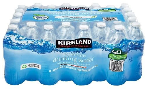 Kirkland Signature Natural Spring Water, 40 x 500ml