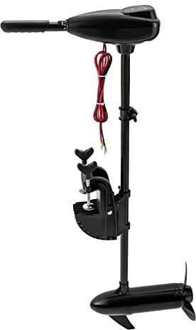 KEESUNG 85LBS Außenbordmotor Bootsmotor, Elektrischer Außenborder Elektroaussenborder Bootsmotor Elektrischer Außenborder Trolling Motor mit LED Batterie Anzeige für Fischerboot Schlauchboot/24V