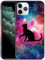 GlamCase for iPhone 11 Pro, iPhone 11 Pro Case - Cat Galaxy Space Stars Design Printed Slim Fit Cute Plastic Hard Snap on Protective Designer Back Phone Case/Cover for iPhone 11 Pro