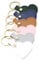 SZYDD Lot de 6 porte-clés colorés en forme de cœur en cuir avec pendentif en forme de cœur élégant pour sac à dos