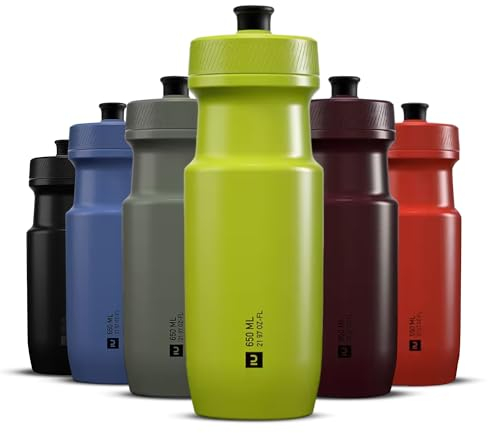Genérico Bidon de vélo en plastique, transparent pour dosage précis (vert, 650 ml)